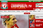 Liverpool FC: website rolls out custom toolbars