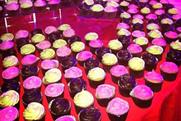 Candy-coloured cupcakes made by Company of Cooks