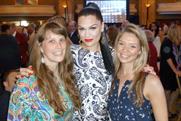 The Spotify girls pose with Jessie J at the Park Lane Hilton