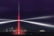 Crystal Palace tower: an impression of next month's scheduled lightshow