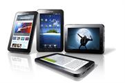 Samsung tablet: has adopted Google's Android operating system