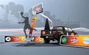 Flourish creates mobile baskerball court for NBA UK visit