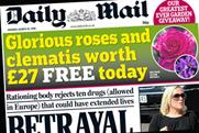 Daily Mail: offers readers free flowers