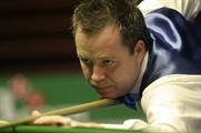 John Higgins in action at the 888.com World Championships