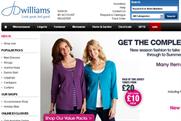 JD Williams: calls ad review