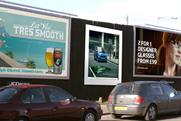 Mini billboards: promoting Smart Brabus model