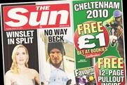 The Sun: front page push for Cheltenham and Ladbrokes £1 bet
