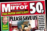 Sunday Mirror: circulation reaches more than two million
