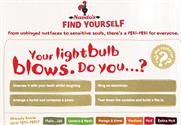 Nando's Facebook page: 'Find Yourself' peri predictor