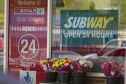 Subway: fast-food chain's outlet at Brize Norton RAF base