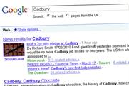 Kraft: forced to Google Cadbury