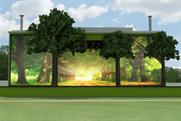 The main stage will feature a backdrop of trees