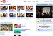 YouTube: Conservative election ad on homepage