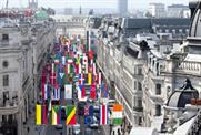 Flying the flags down Regent Street