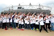 Sported: youngsters from the charity's member organisations at the Olympic Park