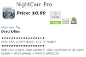 NightCam Pro: pulled from App Store