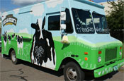 Ben and Jerry's: hands out ice-cream from branded van
