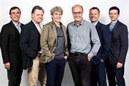 Bartle Bogle Hegarty management line-up: (l-r) global creative leader Gama, group chairman Sherwood, founders Hegarty and Bogle, chief operating officer Munn and chief executive Jones