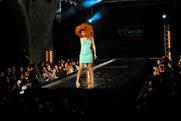Catwalk event: one of the models from 'Britain and Ireland's 'Next Top Model' 
