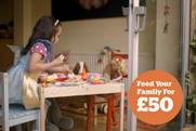 Sainsbury's 'feed your family for £50' TV ad