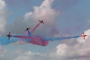 Red Arrows at RIAT by flamesworddragon