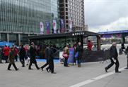 Delta Airlines is showcasing its service to Canary Wharf bankers at the Delta Pavilion this week