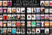 Stylist:  celebrates first birthday with two-page spread