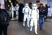 Darth Vader and troopers: promoting the Xbox Kinect consoleX Box: 