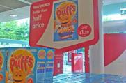 Morrisons' Sugar Puffs displays