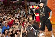 Vanilla Ice plays Glastonbury Festival for Playstation: pics
