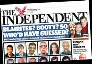 Front page of The Independent on 24 March, 2010
