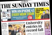The Sunday Times: fell 8.5% year on year to 967,990 copies
