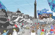 London Calling at Trafalgar Sqaure