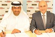 Deal signed: Dr Sultan Al Jaber of Admic and Andrew Griffith CFO of BSkyB