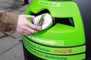 Coca-Cola: rolls out branded recycling bins