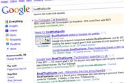 Google: drops BeatThatQuote from natural search results