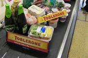 Toblerone check-out dividers