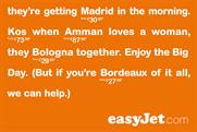 EasyJet: releases Royal Wedding themed ads
