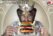 Burger King has created an augmented reality banner ad