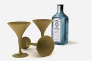 Giles Miller's sustainable martini-glasses for Bombay Sapphire