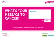 Race for Life: runs "oi cancer" campaign