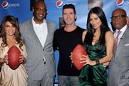 (left to right) Paula Abdul, Frank Cooper (CMO, Global Consumer Engagement, PepsiCo Beverages), Simon Cowell, Nicole Scherzinger, and Antonio ‘LA’ Reid
