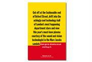 Dixons print ad tops The Gunn Report 2010