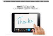 Apple: reached 50 billionth app download yesterday (15 May)