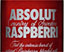Absolut Raspberri: coloured bottles