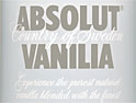 Absolut Vanilia: vanilla vodka launches online
