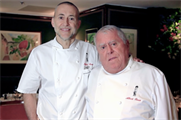 Michel Roux Jr with his father, Albert Roux