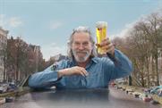 Jeff Bridges becomes bridge across Amsterdam canal in Amstel campaign