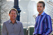 Carolan and Rowley: chief executive and chairman of Tangible