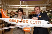 EasyJet chief executive Carolyn McCall with Sainsbury's chief executive Justin King